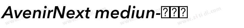 AvenirNext mediun字体转换